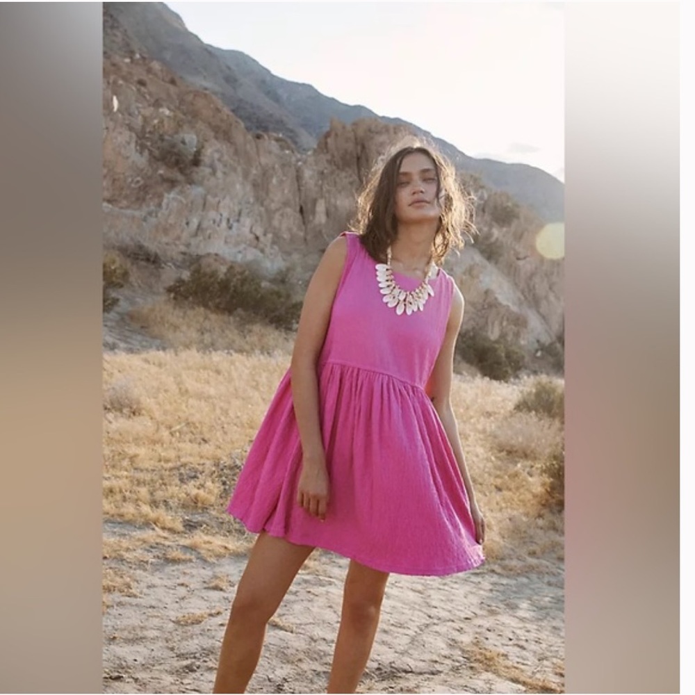 Free People Pink Mini Dress